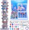 Charm Bracelet Making Kit – 72-Piece Mermaid & Unicorn Jewelry Craft Set for Girls Aged 5-12